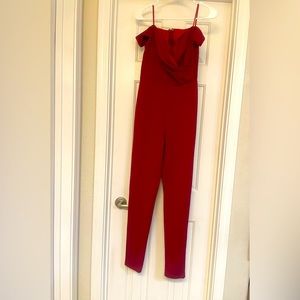 Red jumpsuit